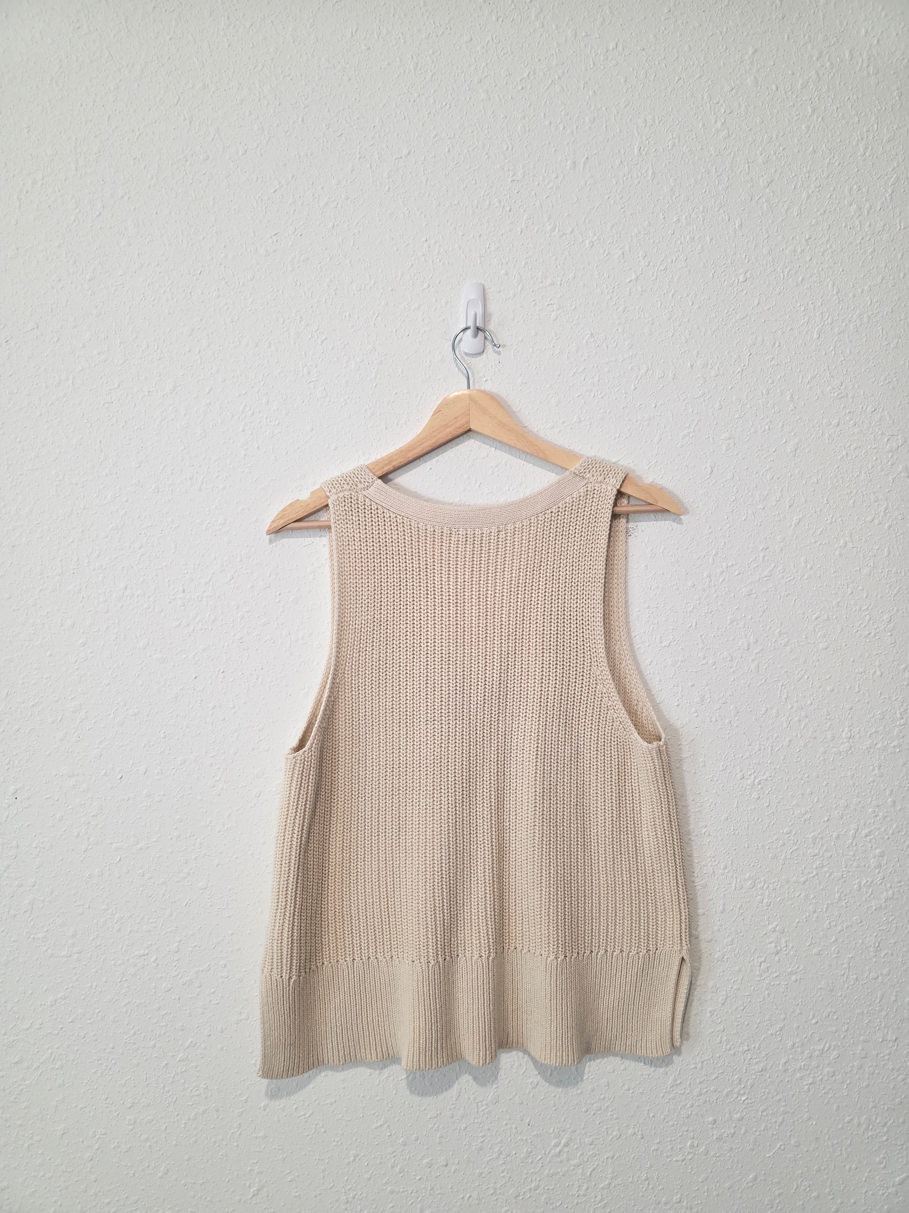 Gap Cream Cotton Sweater Tank (SP)