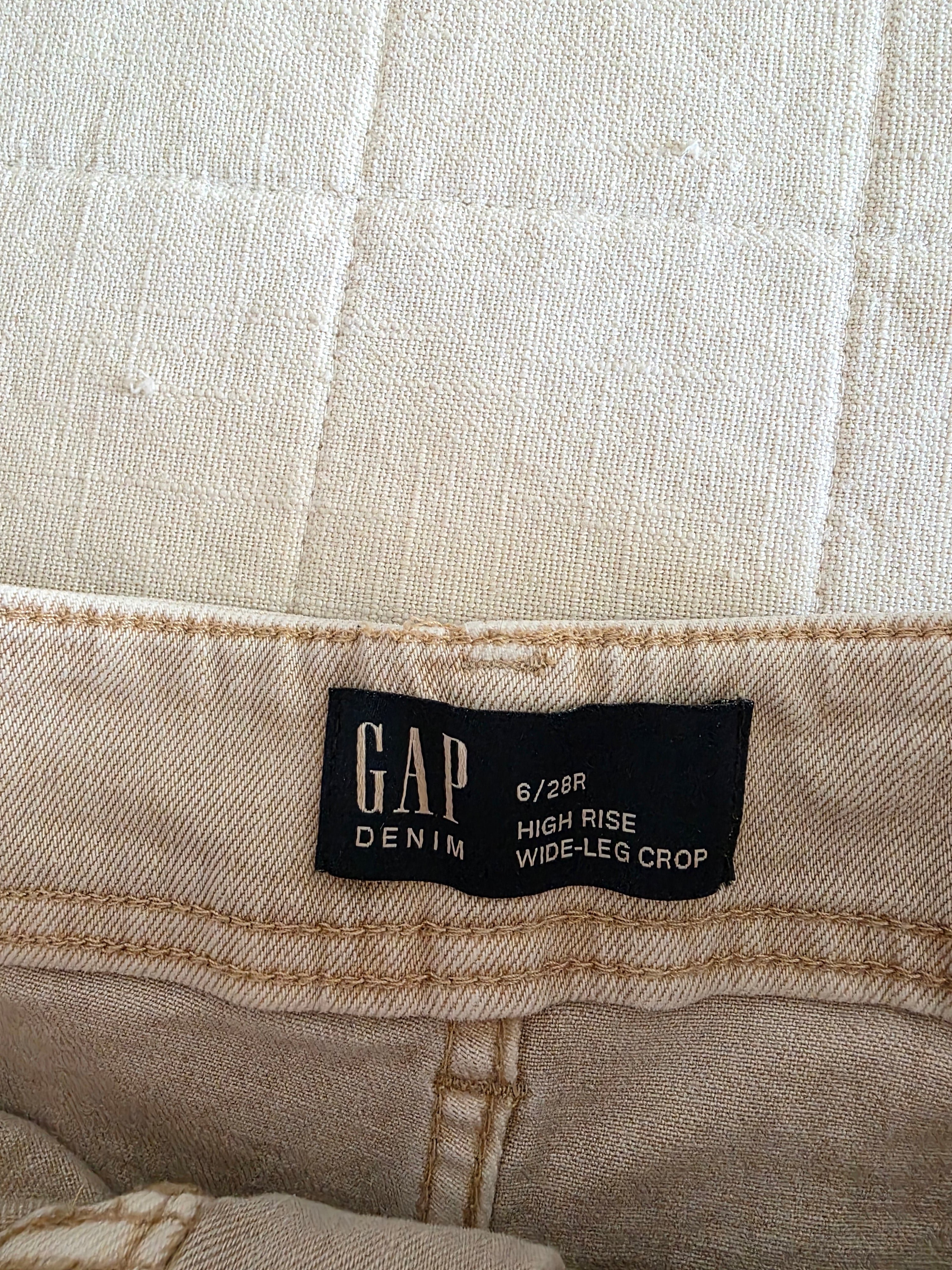Gap Neutral Wide Leg Jeans (6/28)