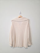 Lou & Grey Cotton Quarter Zip Sweater (M)
