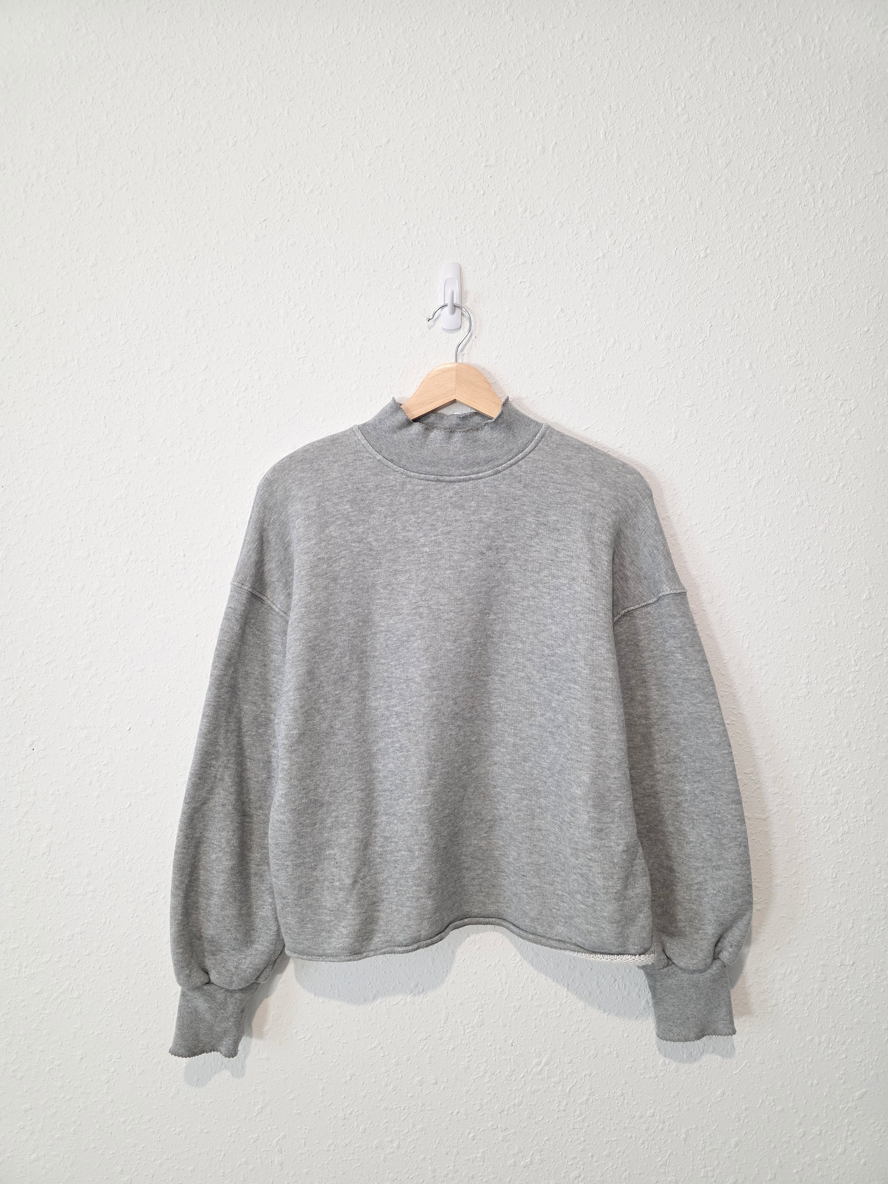 J.Crew Mockneck Boxy Sweatshirt (S)