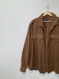 Gap Brown Cotton Cord Button Up (XL)