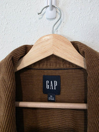 Gap Brown Cotton Cord Button Up (XL)