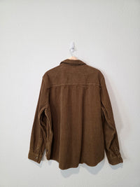 Gap Brown Cotton Cord Button Up (XL)
