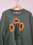 Sunflower Handstitched Crew Sweatshirt (S)