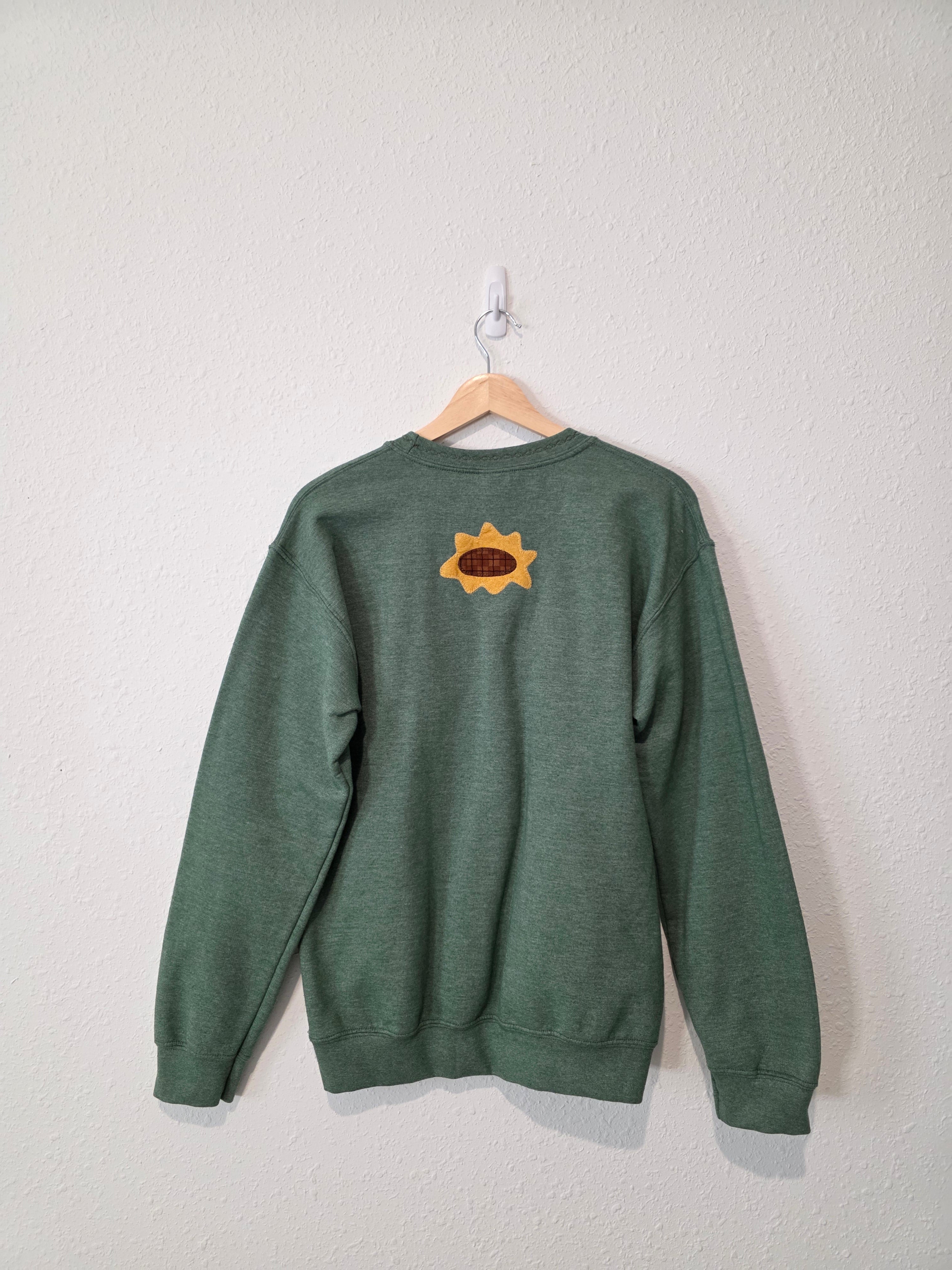 Sunflower Handstitched Crew Sweatshirt (S)
