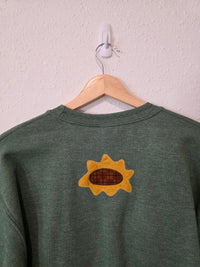 Sunflower Handstitched Crew Sweatshirt (S)
