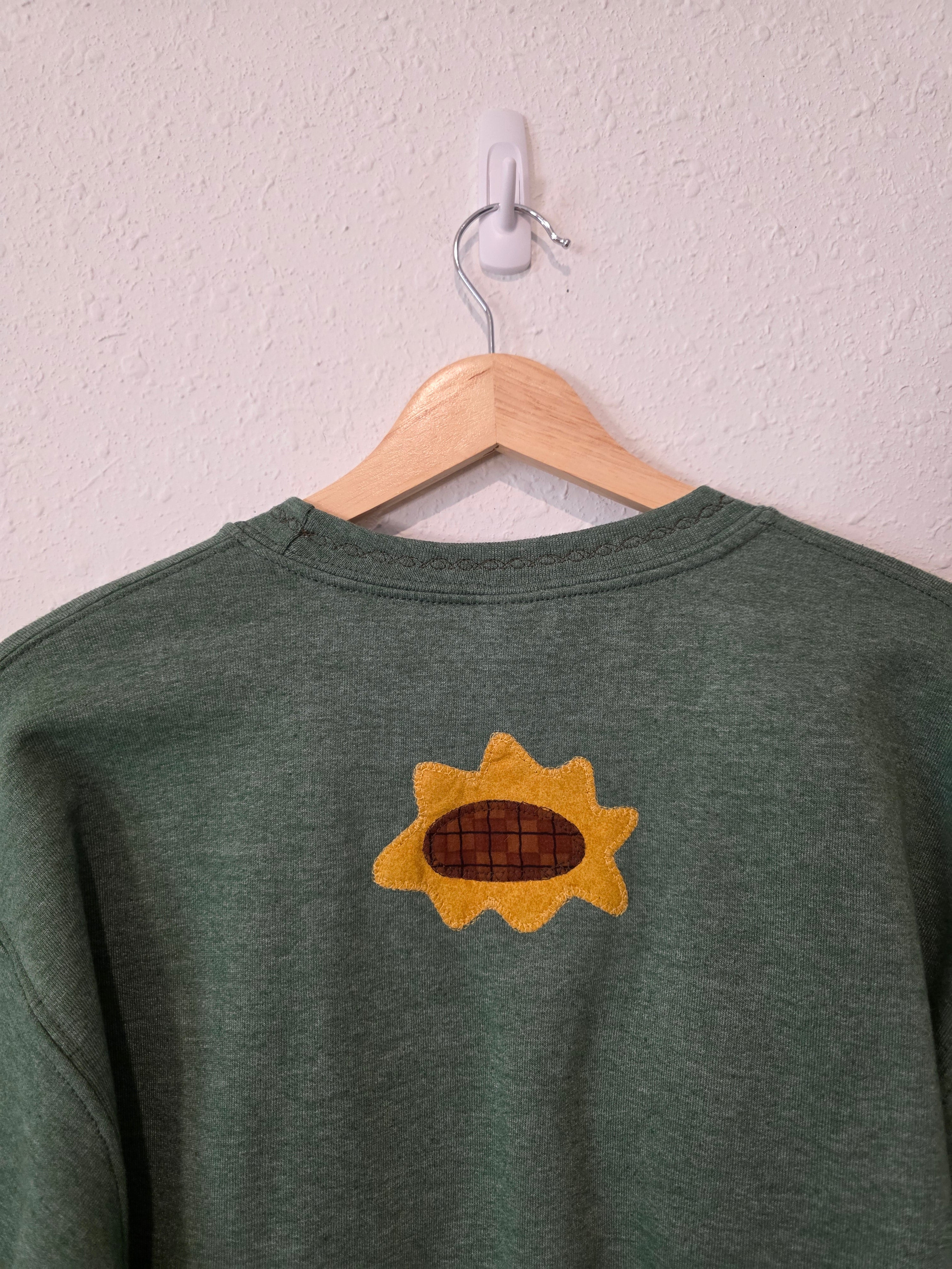Sunflower Handstitched Crew Sweatshirt (S)