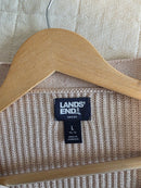 Lands End Boxy Cable Knit Cardigan (L)