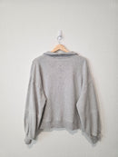 Aerie Gray Oversized Quarter Zip (M)