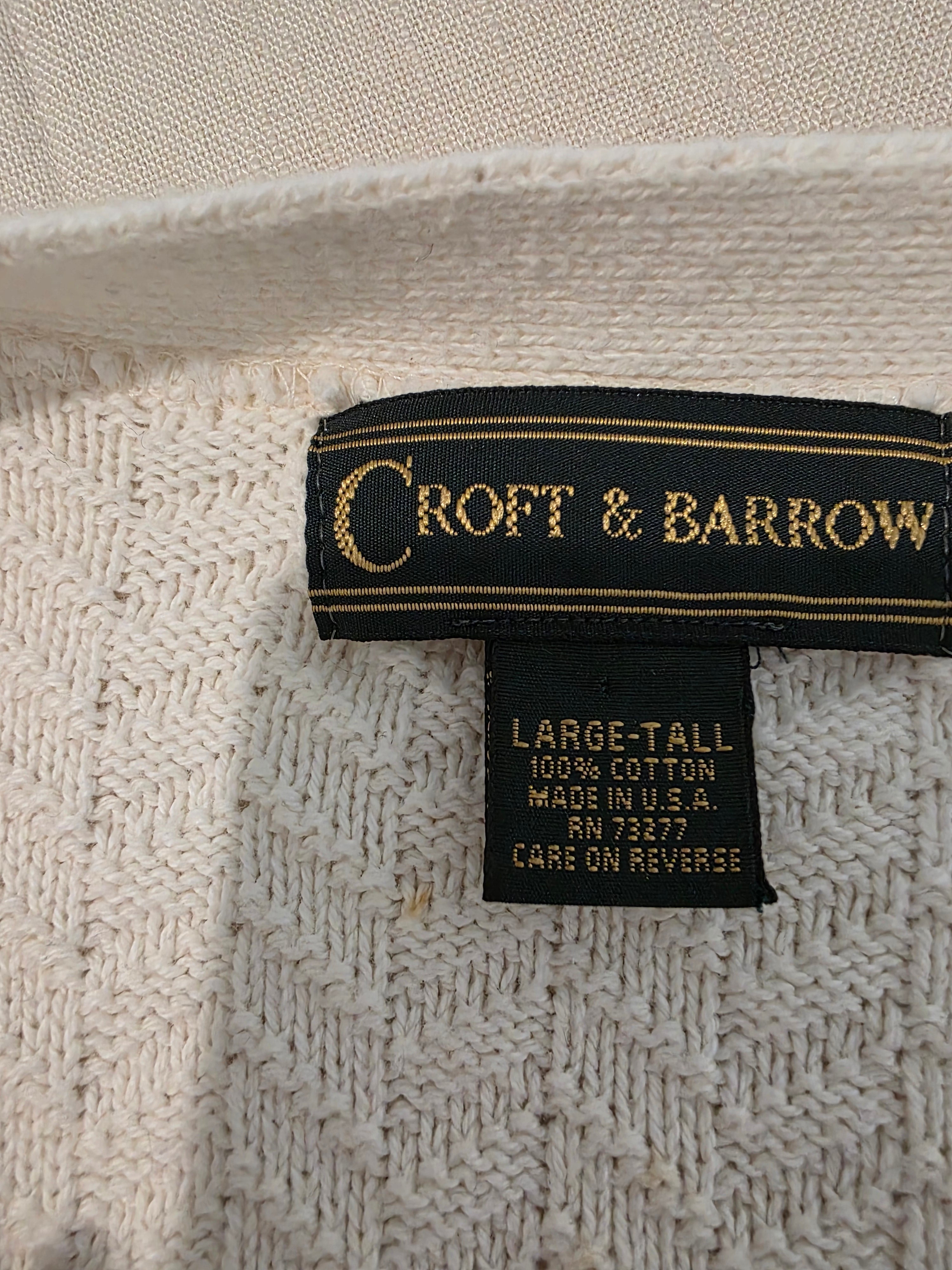 Vintage Chunky Cotton Cardigan (L)