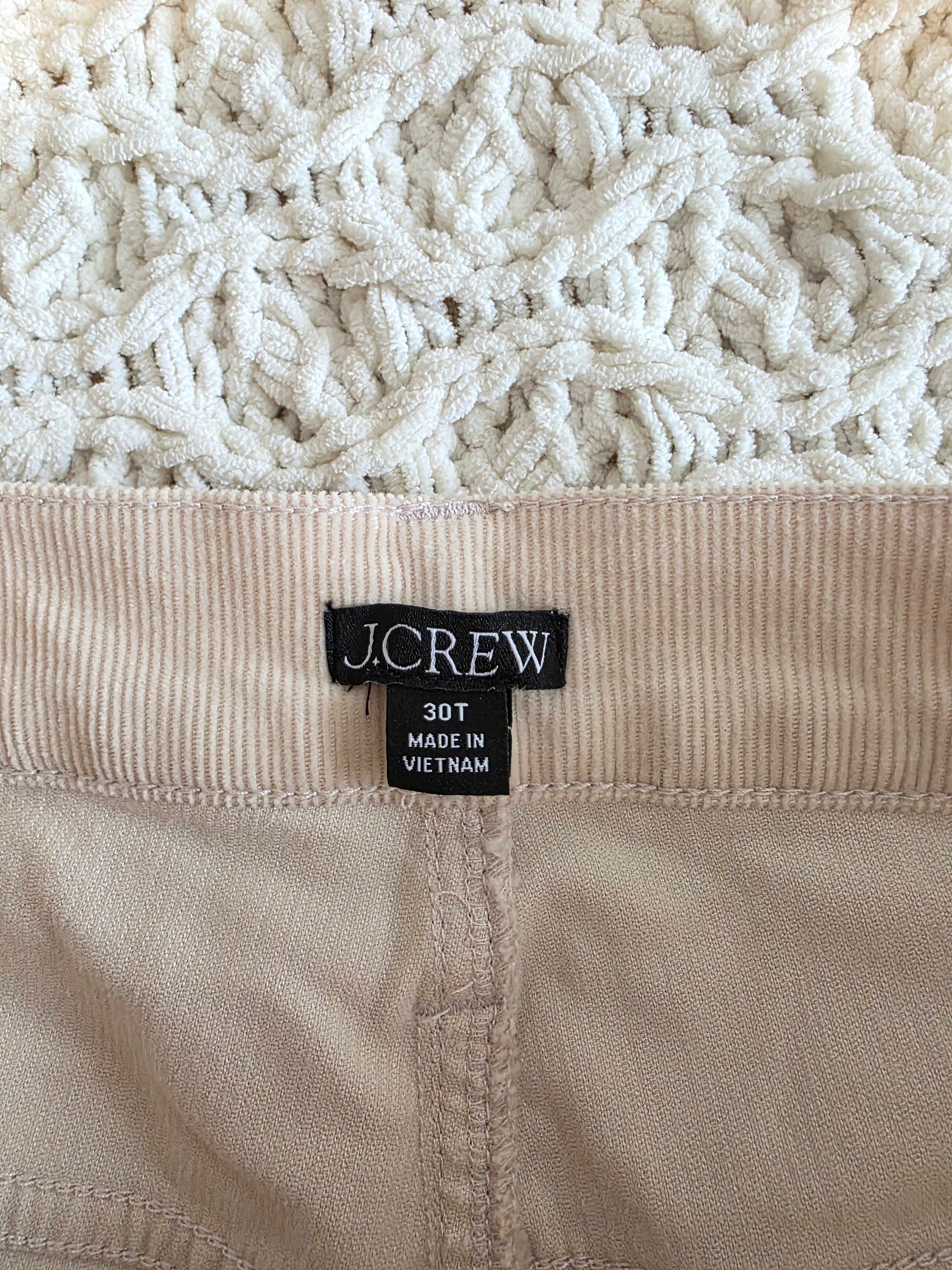 J.Crew Wide Leg Corduroy Jeans (30T)