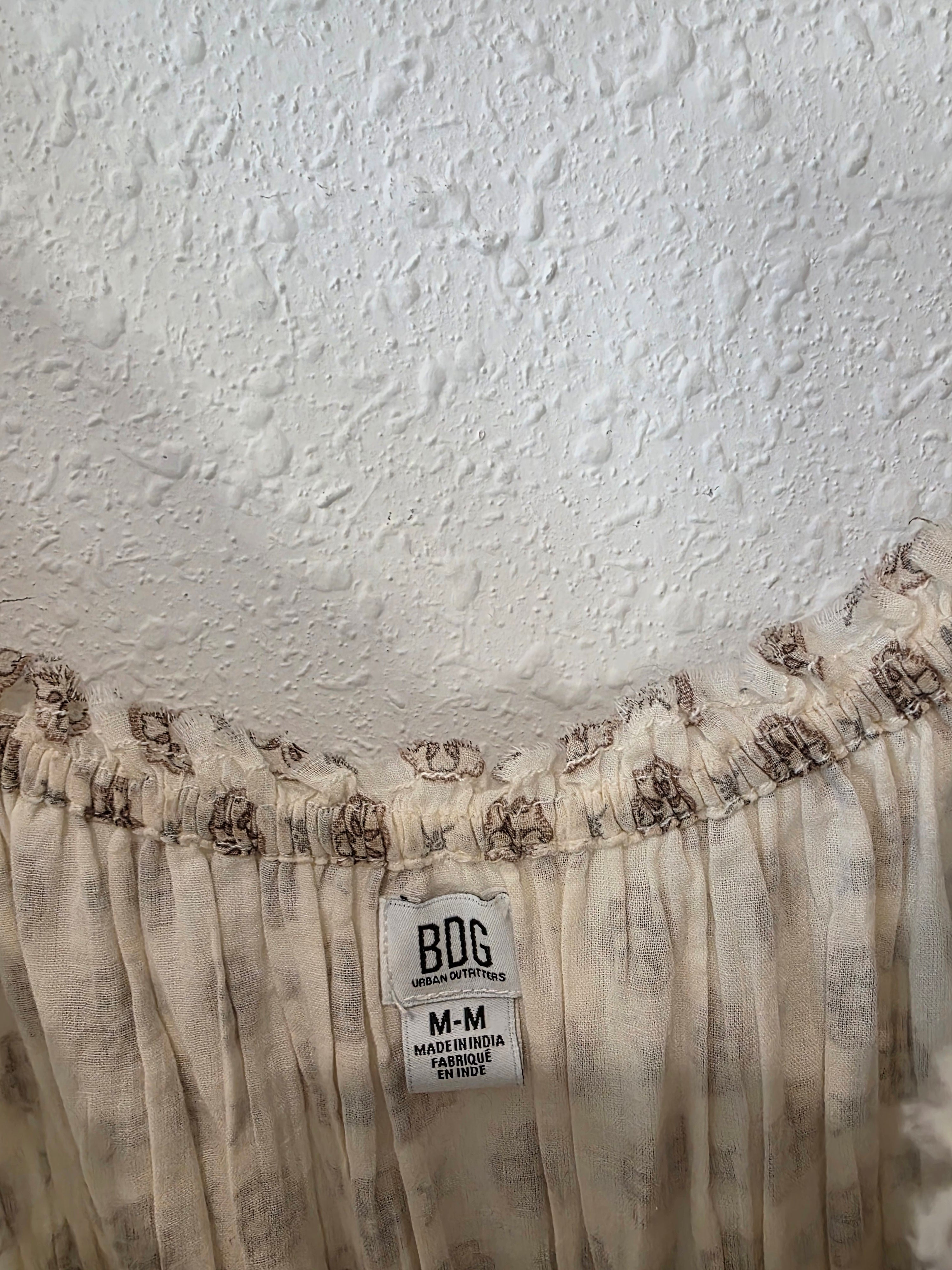 BDG Boho Patterned Maxi Dress (M)