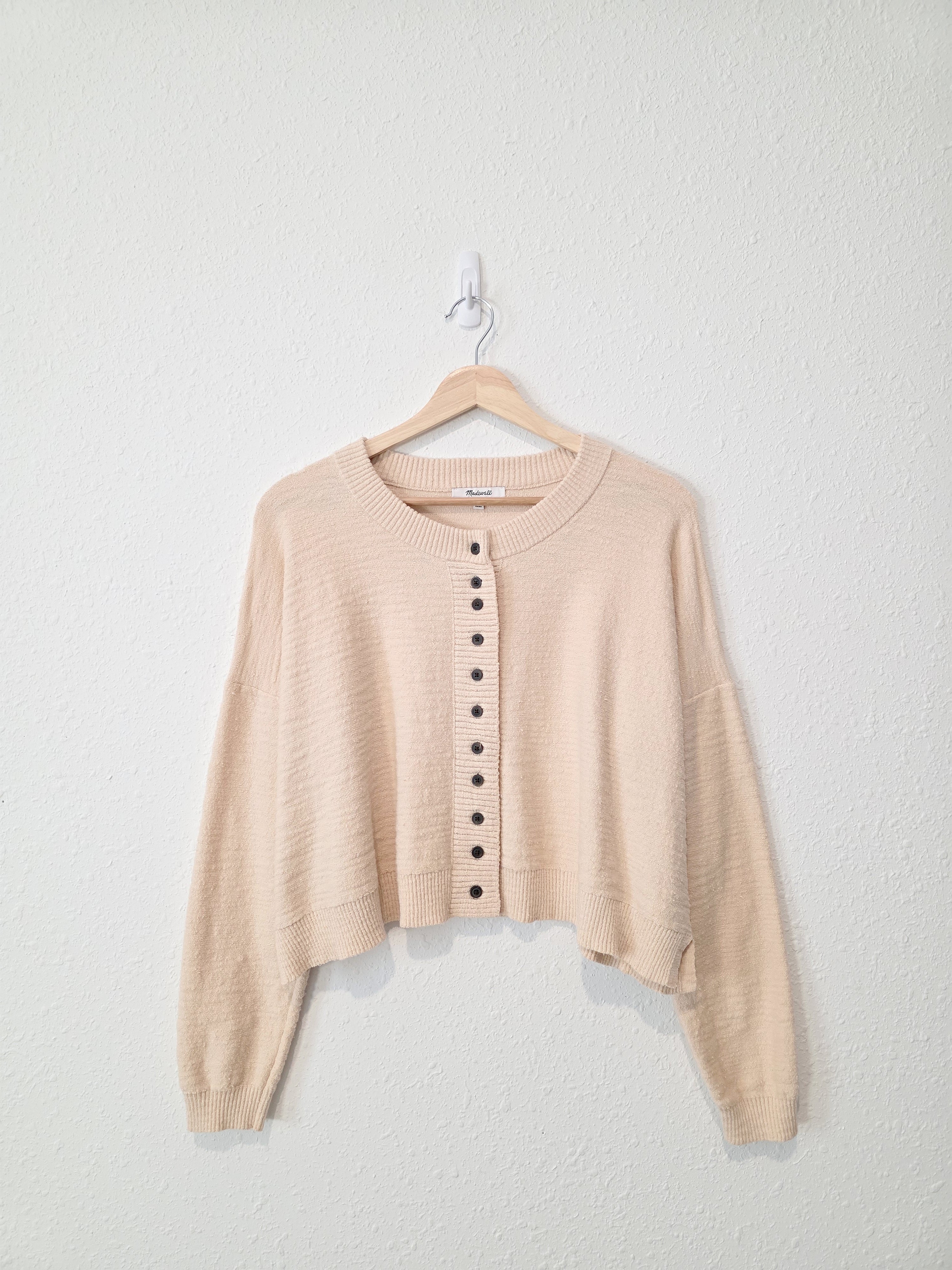 Madewell Cream Boxy Sweater (M)