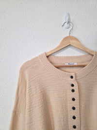 Madewell Cream Boxy Sweater (M)