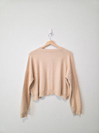 Madewell Cream Boxy Sweater (M)