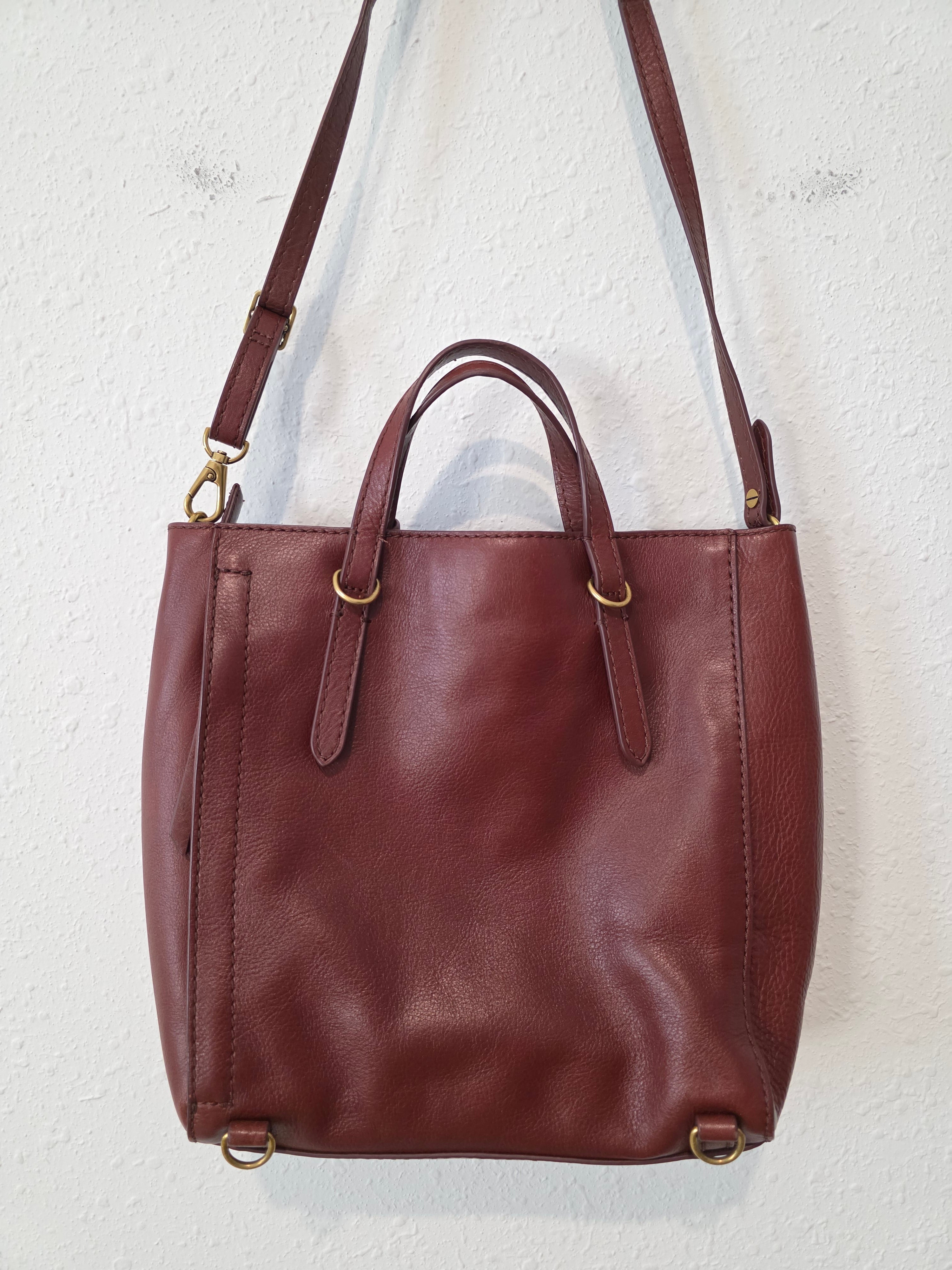 Fossil Leather Convertible Bag
