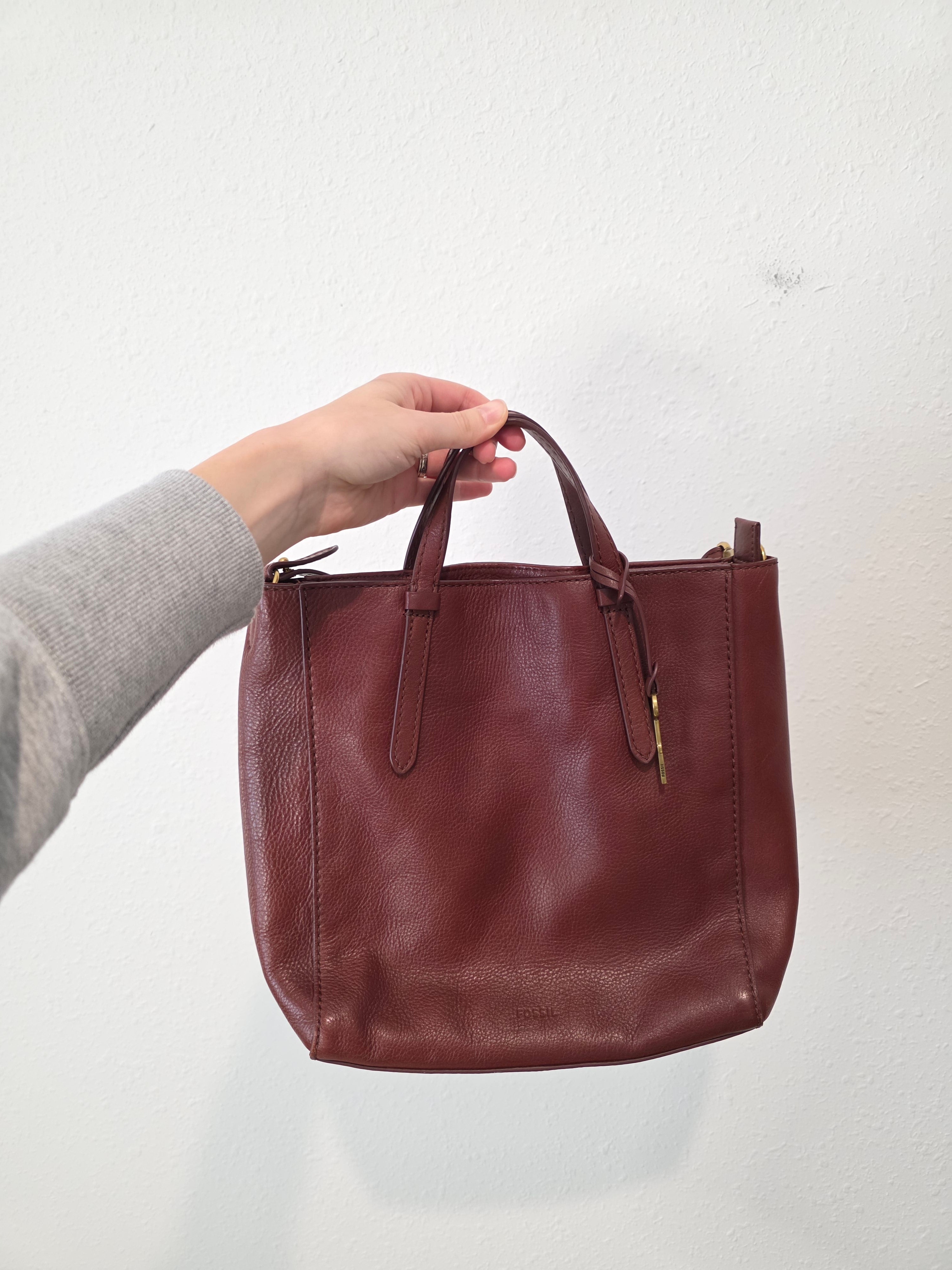 Fossil Leather Convertible Bag