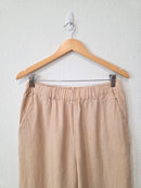 Quince Neutral Linen Pants (M)