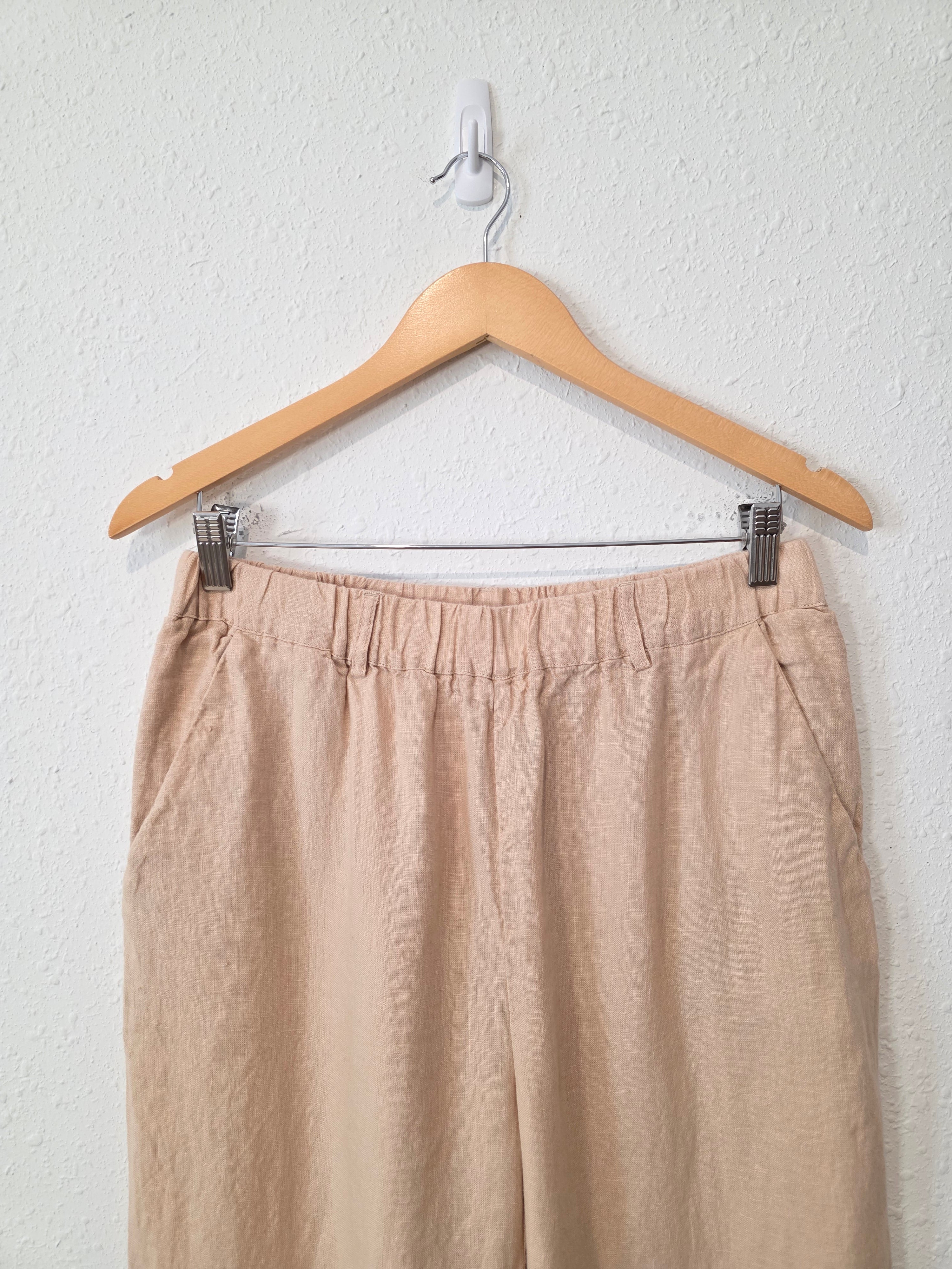 Quince Neutral Linen Pants (M)