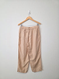 Quince Neutral Linen Pants (M)