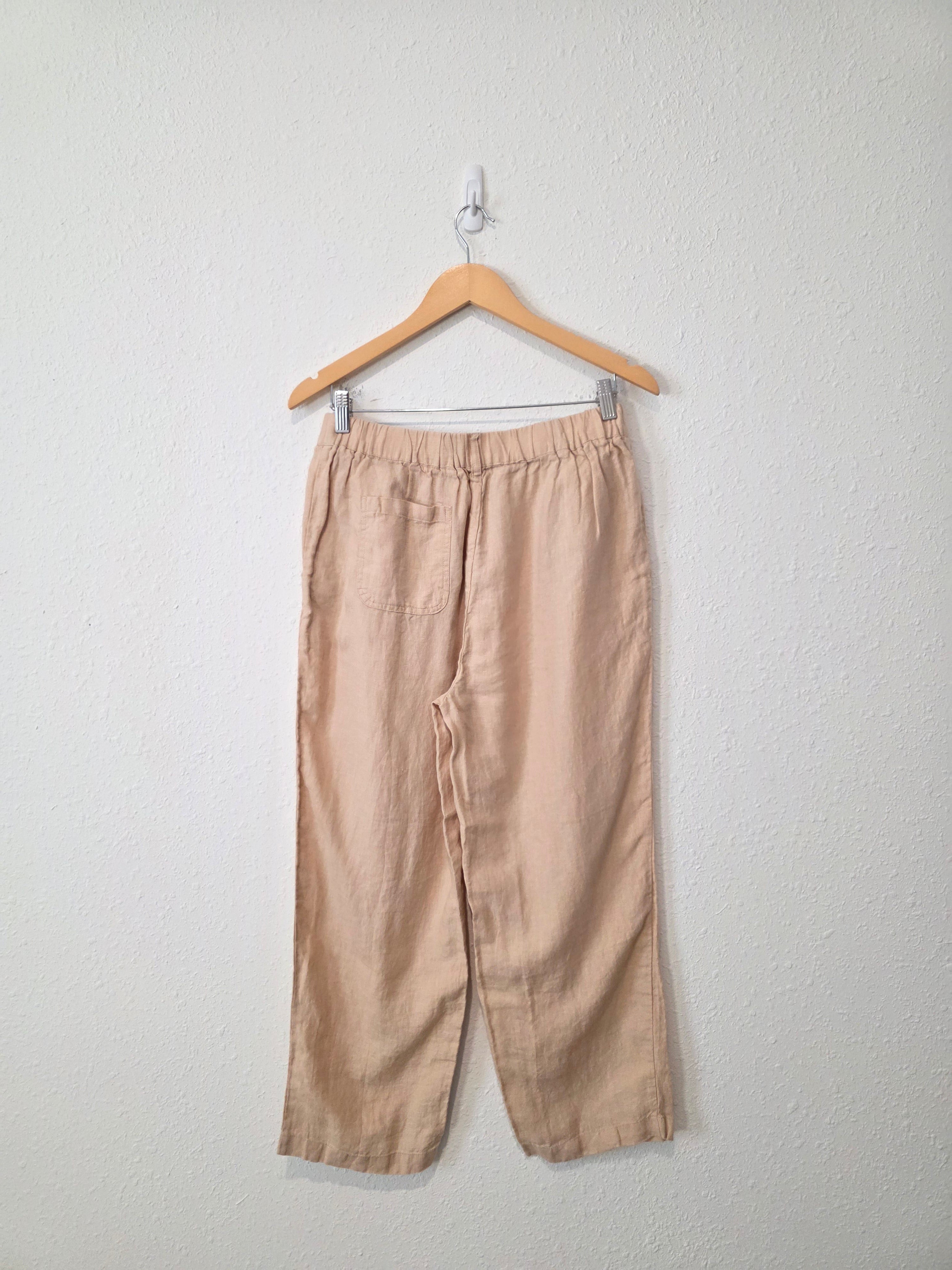 Quince Neutral Linen Pants (M)