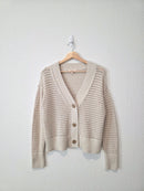 Haven Organic Cotton Open Stitch Cardigan (S)