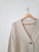 Haven Organic Cotton Open Stitch Cardigan (S)