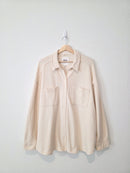 Aerie Oversized Fleece Shirt Jacket (L)