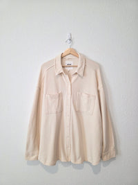 Aerie Oversized Fleece Shirt Jacket (L)