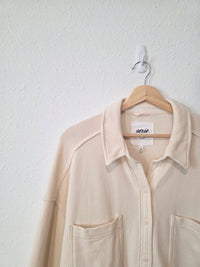 Aerie Oversized Fleece Shirt Jacket (L)
