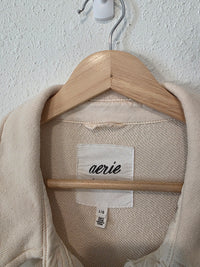 Aerie Oversized Fleece Shirt Jacket (L)