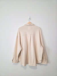 Aerie Oversized Fleece Shirt Jacket (L)