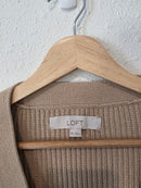 Loft Puff Sleeve Cotton Cardigan (XXL)