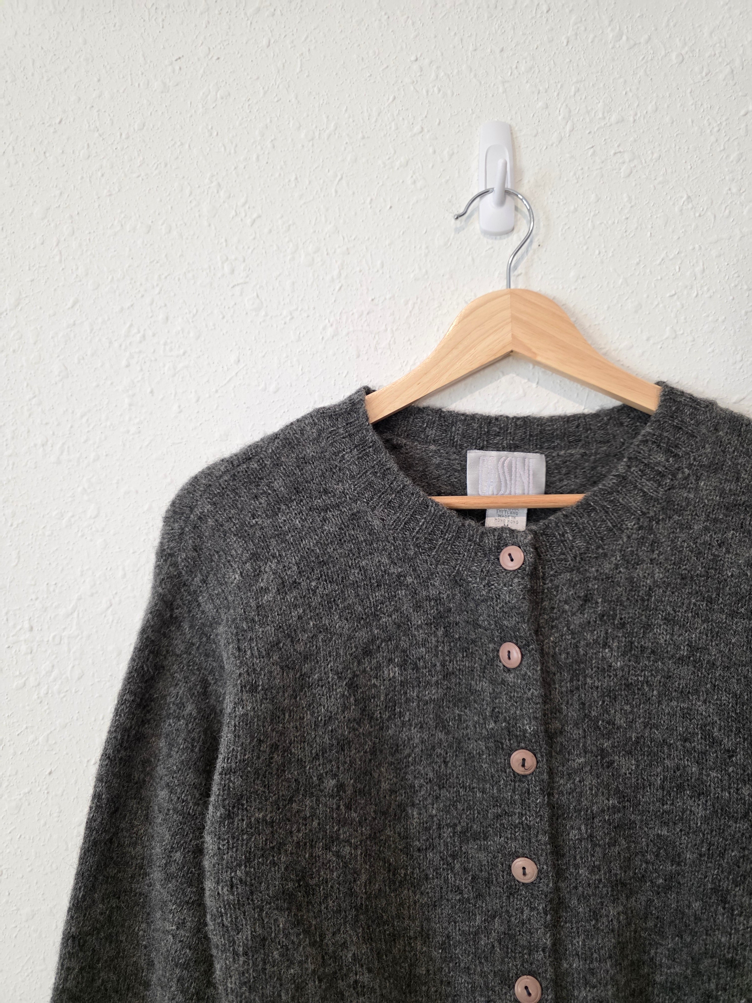 Vintage Shetland Wool Cardigan (XS/S)
