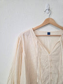 Floral Embroidered Puff Sleeve Top (2X)