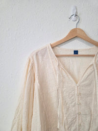 Floral Embroidered Puff Sleeve Top (2X)