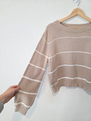 Miracle Boxy Striped Sweater (M/L)