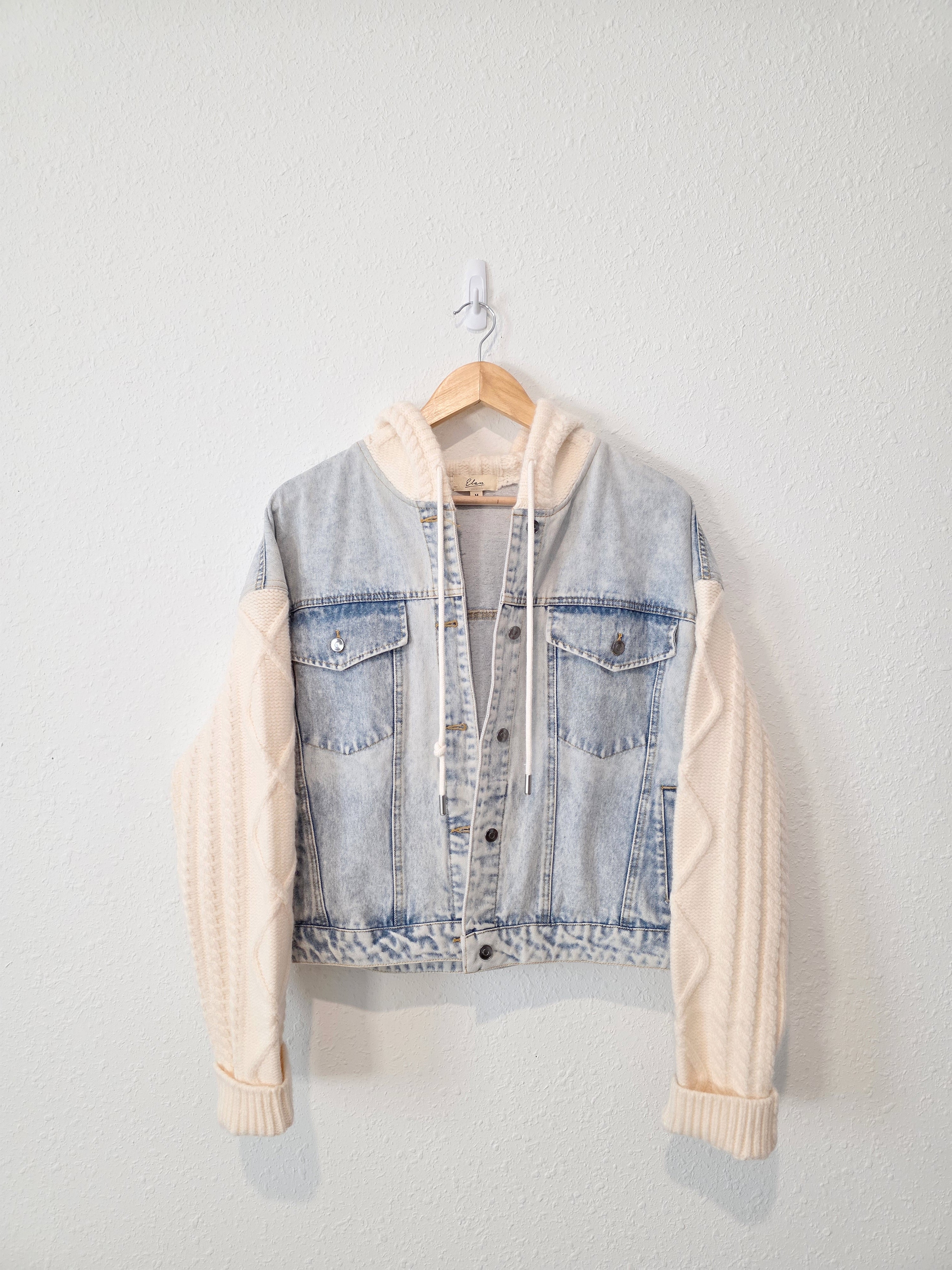Elan Denim Sweater Jacket (M)