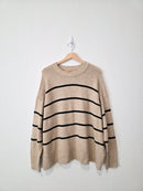 Aerie Striped Crewneck Sweater (L)