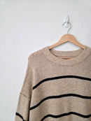 Aerie Striped Crewneck Sweater (L)
