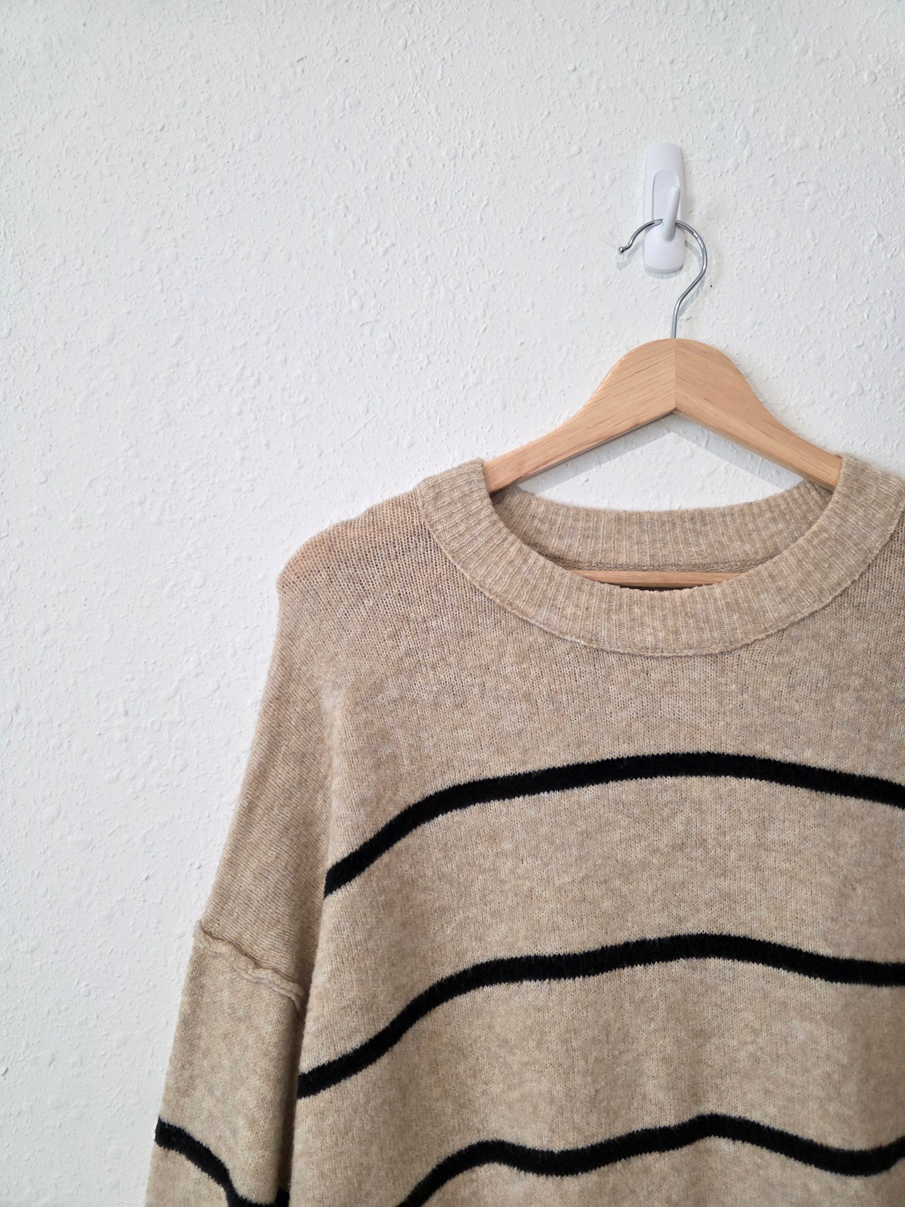 Aerie Striped Crewneck Sweater (L)