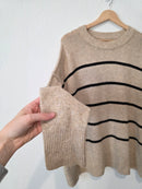 Aerie Striped Crewneck Sweater (L)