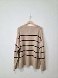 Aerie Striped Crewneck Sweater (L)