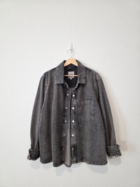 Black Denim Shirt Jacket (L)