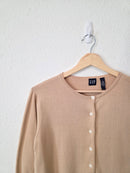 Vintage Gap Neutral Cotton Cardigan (S)