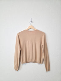 Vintage Gap Neutral Cotton Cardigan (S)