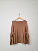 Brown Cotton Blend Cardigan (3X)