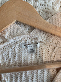 Cream Chunky Cotton Cardigan (M)