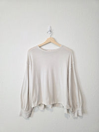 Free People Relaxed Cotton Tee (S)