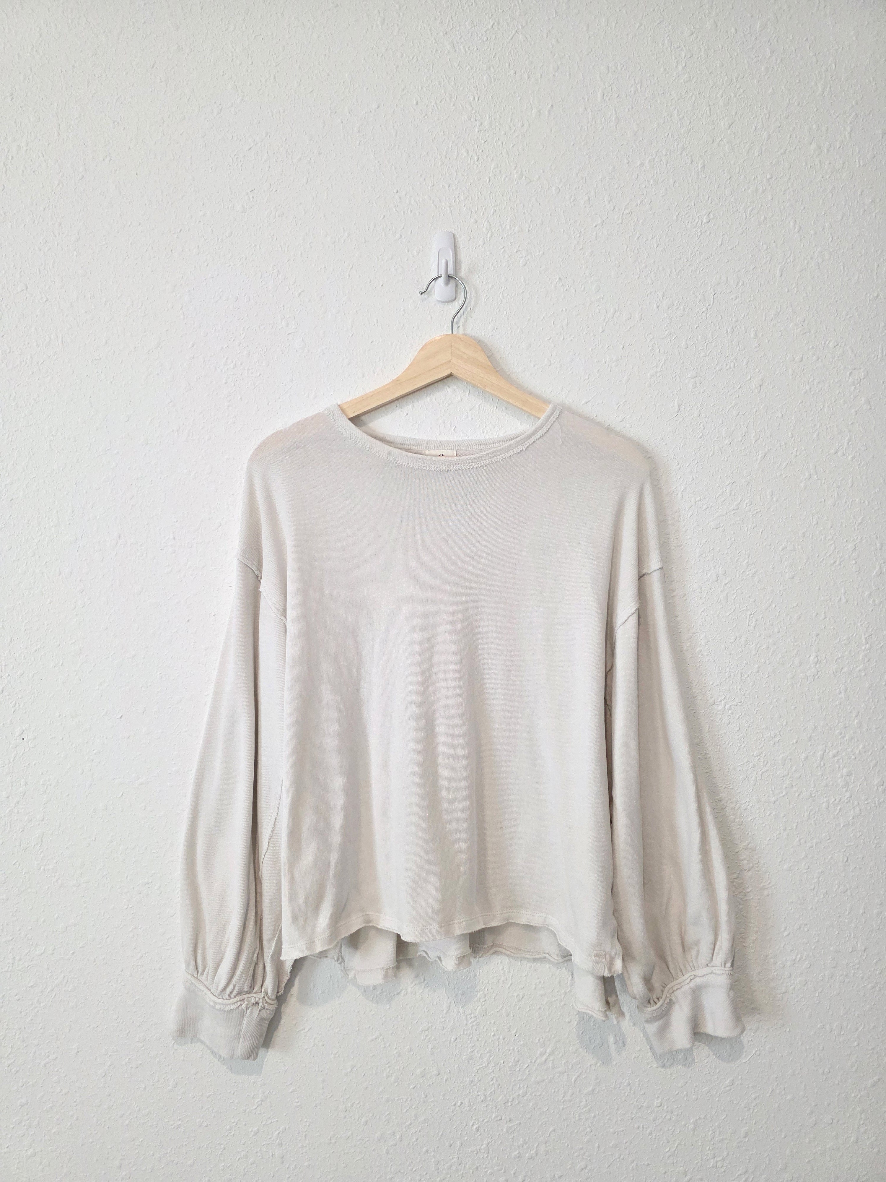Free People Relaxed Cotton Tee (S)